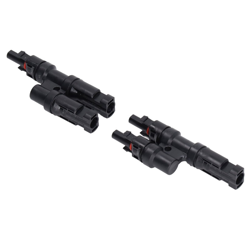 1 Pair Solar Branch Connector Panel Parallel Connection Cable Splitter