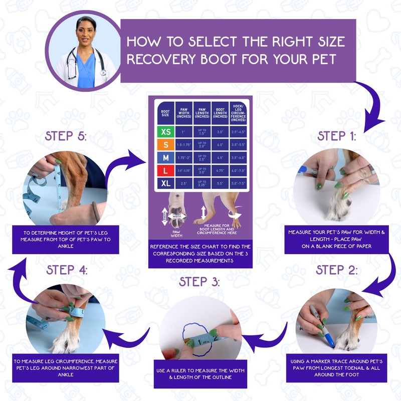 Calm Paws Recovery Boot and paw Protector (XSmall)