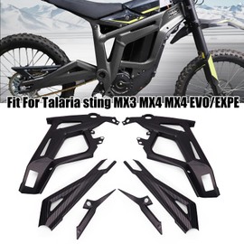 YIBEICO Body Frame Protective Cover for Talaria Sting MX3 MX4 MX4 MX5 EVO/EXPE Protective Case,Body Frame Protector Guard Sticker, E-Bike Accessoires for Talaria(Shiny Black)
