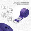 RDX 8ft Yoga Strap with D-Ring Buckle, Durable Polyester Cotton