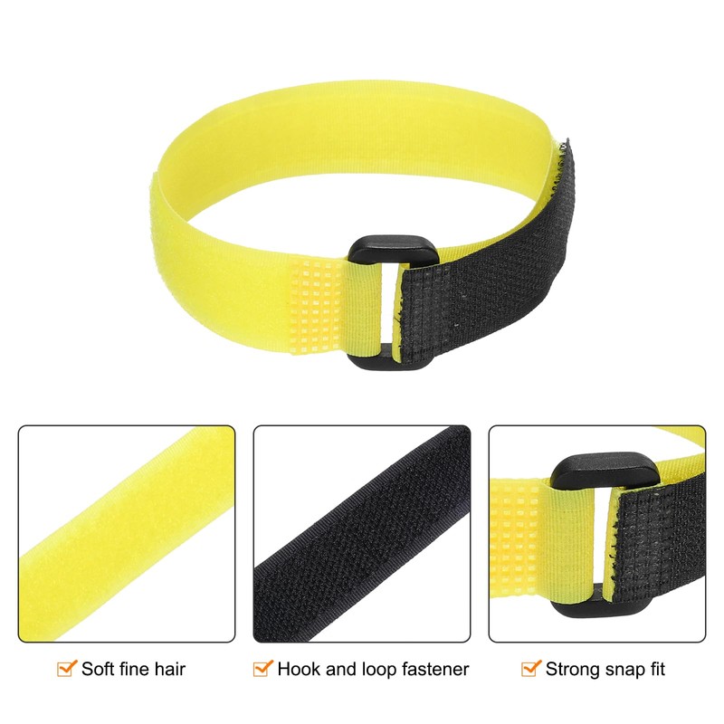 MECCANIXITY 5Pcs Reusable Battery Tie Down Straps,0.8x12" Black Nylon Multipurpose