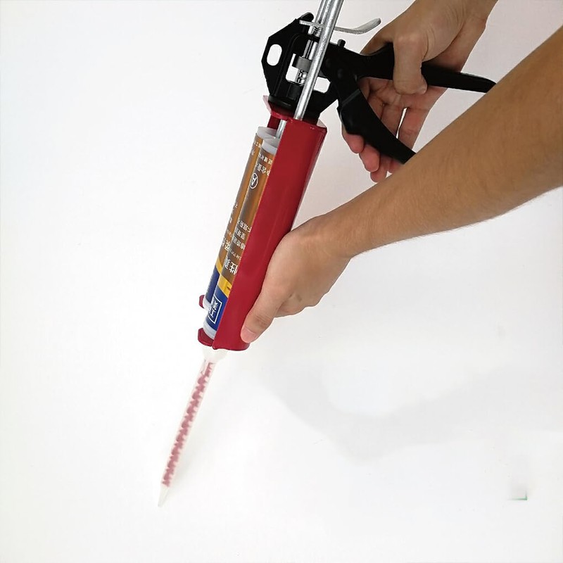 AIXXCUVQ High Performance Dual-Component Caulking Gun with Durable Iron Dual