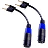 CNCESS CESS-096 Dual Banana Plug to Female Speakon Connector, 2