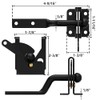 skysen 2 Pack Self Locking Fence Gate Latch Carbon Steel