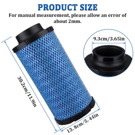 2 pcs Air filter 1241084 2882234 for Polaris RZR XP1000/XP 4 1000/PRO XP/PRO XP 4/XP 4 Turbo/XP 4 Turbo S/XP Turbo EPS/XP Turbo S/RS1 2014-2023 Replacement# 1240822 1240957 2879520 7082097