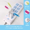 50 Pack 10 Colors Reusable Office Computer Cage Plug Cable