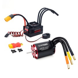 Surpass Hobby Waterproof 3650 5600kv Brushless Motor and 60A ESC Combo Suitable for 1/10 Car