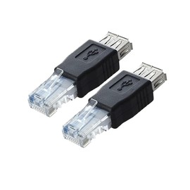 NSGWKZD USB Female to RJ45 Male LAN Ethernet Adapter Connector for ADSL Modem, Routerm, Camera