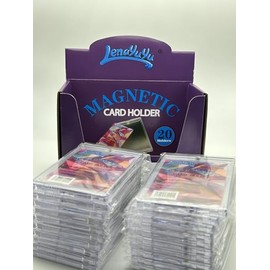 Paquete de 20 soportes magnéticos para tarjetas de un toque, 35 unidades, tamaño estándar, protección UV, para proteger tarjetas deportivas