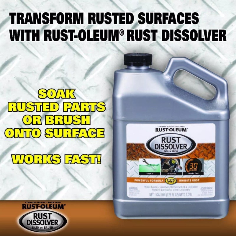 Rust-Oleum 293617 Rust Dissolver, Water-Based, 1 Quart