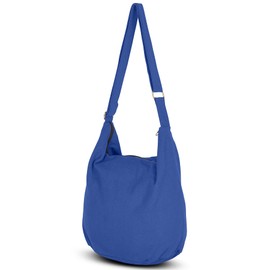 YOUR COZY Sling Purse Hippie Bags For Women Crossbody Bag Thai Top Handmade Shoulder Bag with Adjustable Strap Black (Blue)