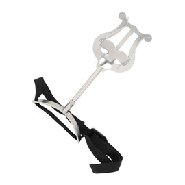 Kisangel Silver Euphonium Music Score Holder Portable Sheet Music Rack for Rehearsals Performances Durable Stable Design Assistant for Musicians