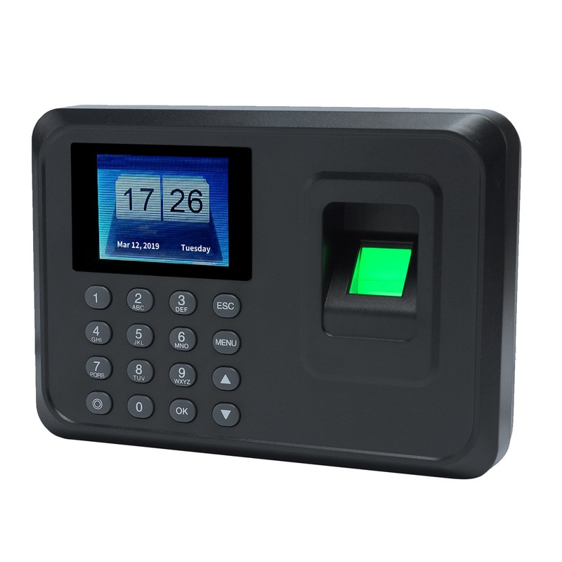 Intelligent Biometric Fingerprint Password Attendance Machine Employee Checking-in Recorder 2.4