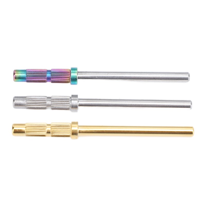 3pcs 3mm Nail Mandrel Stainless Steel Manicure Pedicure Mandrel Rods