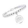 Ross-Simons Monogram Disc Charm - Italian 6mm Sterling Silver Bead