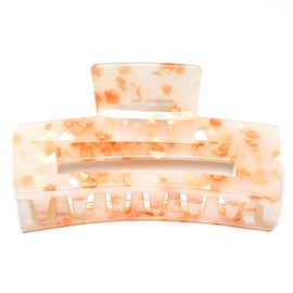 Large Acrylic Hair Clip Beautiful Hair Clip Women's Hair Accessories Headdress Elegant Hair Accessory 10 cm (Orange)
