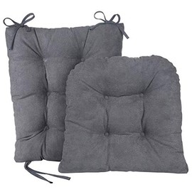 Klear Vu Twillo Overstuffed Rocking Chair Cushion Set, Seat 17" x 17" and Seatback 21" x 17", Bluestone