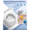 Ultrasonic Retainer Cleaner, Denture Cleaner, Jewelry Cleaner 200ML, 48kHz Retainer