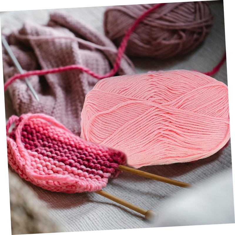 Tofficu 6rolls Cotton Crochet Yarn Soft and Breathable DIY Knitting