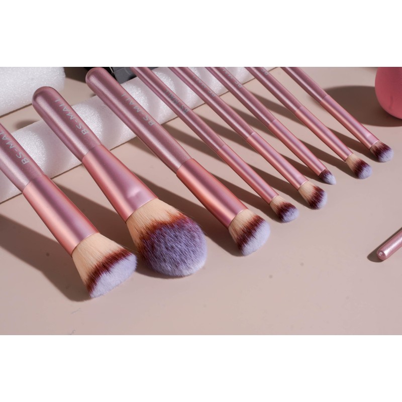 BS-MALL 14 Pcs Makeup Brushes Set with 1 Pcs Makeup