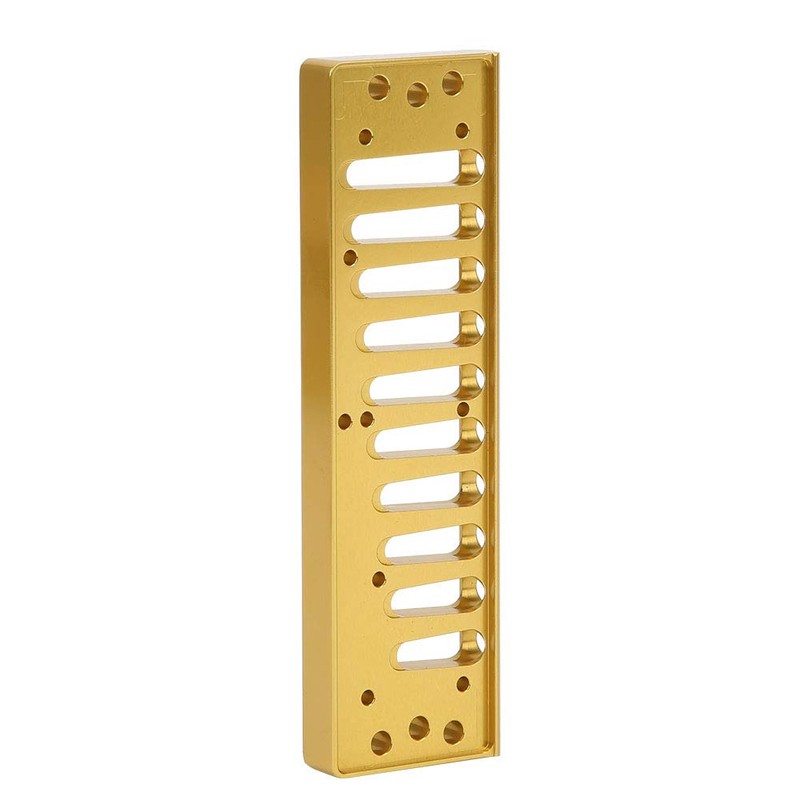 Dilwe Harmonica Comb, Metal Harmonica Comb 10-Hole Blues Harp Comb