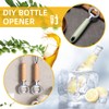 Ohiyoo Metal Bottle Opener Kits 8 Pack Blank Stainless Steel