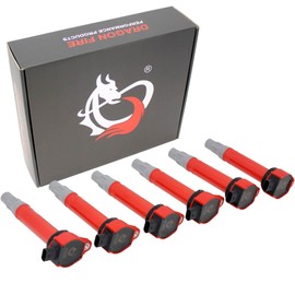 DRAGON FIRE PERFORMANCE 6pc Ignition Coil Power Pack Power Pack Kit Compatible With Dodge Chrysler 300 Magnum Charger Sebring Stratus 2.5L 2.7L 3.5L V6 GN10310 4606869AA Oem Fit C502-DFx6