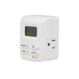 Woods 50029WD Indoor Plug-In Astronomical Timer; 2 Grounded Outlets