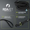 ReaVET Recall Lead for Dogs 10 Metres, Black, Robust and