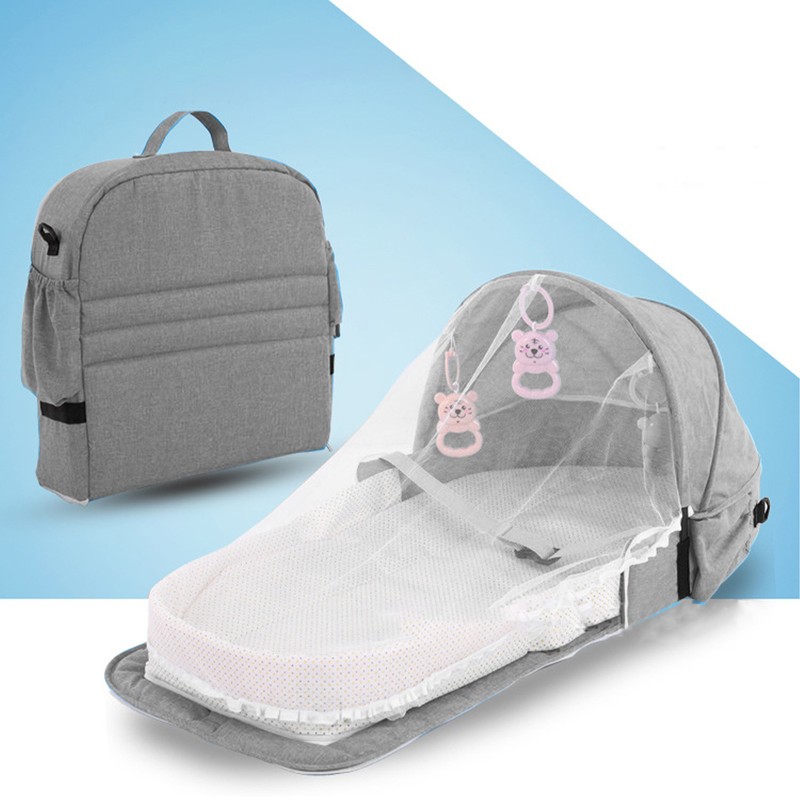 Fold Travel Crib Mosquito Curtain Waterproof Detachable Multifunctional Portable Travel