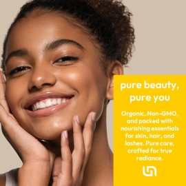 Us Naturals 16oz Organic Castor Oil  Glass Bottle  USDA Certified Organic & Non-GMO – 100%