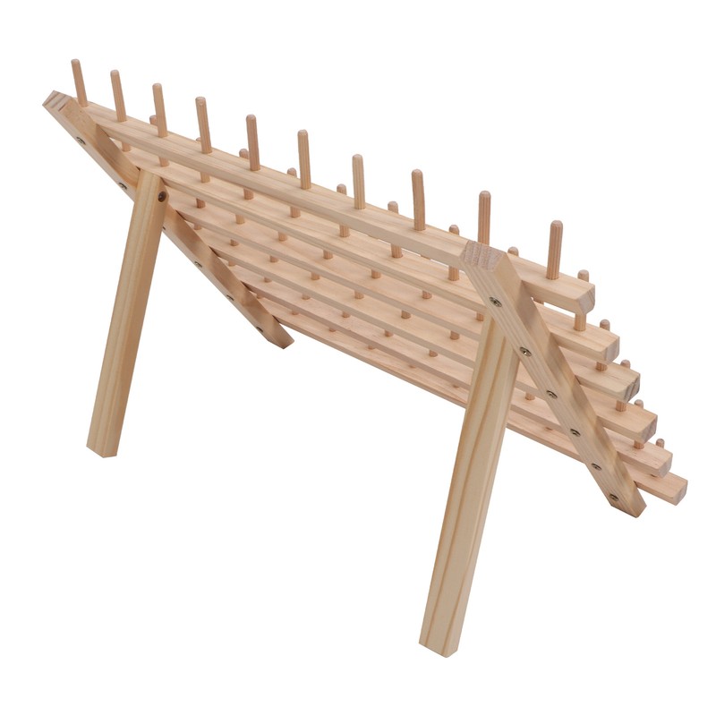 60 Spools Wooden Thread Rack DIY Easy Storage Safe Eco
