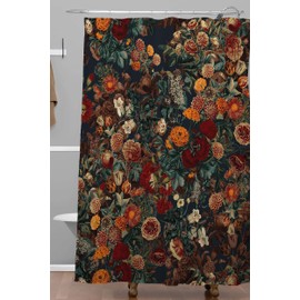 Society6 Burcu Korkmazyurek Exotic Garden - Night XXXI Shower Curtain, 72" x 69", Multi