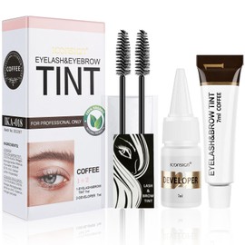 Eyebrow Kit Eyebrow Colour, Colour for Eyelashes, Eyebrow Colouring for a Natural Look and a Long-Lasting Result for 4-6 Weeks, 7 ml, Coffee/Dark Brown