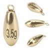 Fishing Weights Sinker Water Drops Copper Fishing Sinker for Coastal