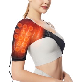 Shoulder Heating Pads Wrap,3 Heat Settings Relieve Muscle Pain,Rotator Cuff,Reduce Shoulder Pain