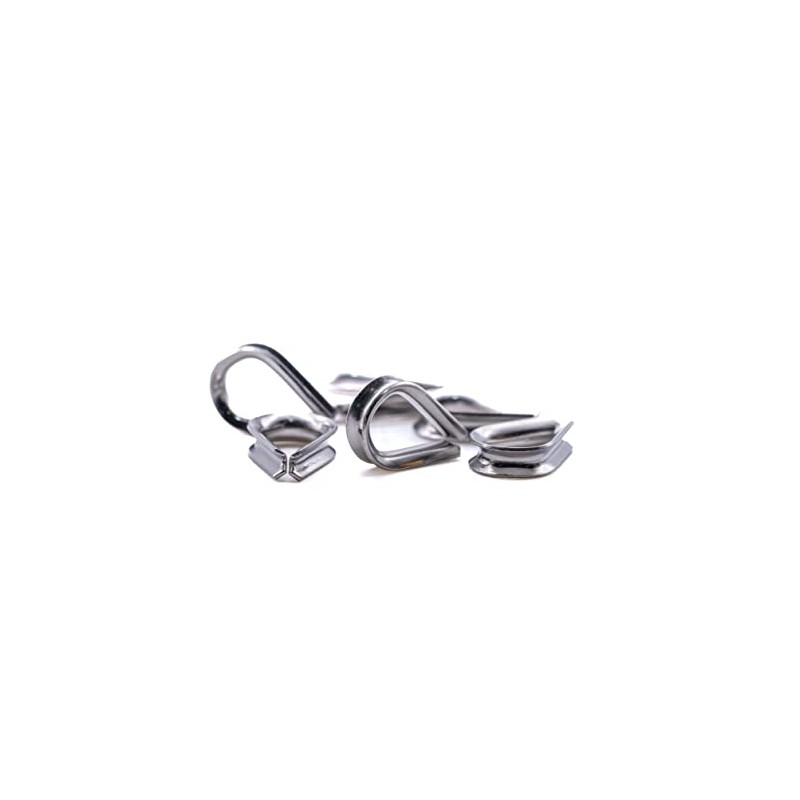 Stainless steel wire rope thimble eyelet marine grade A4 316