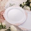 Morejoy 100 Pieces Rose Gold Plastic Plates - Rose Gold