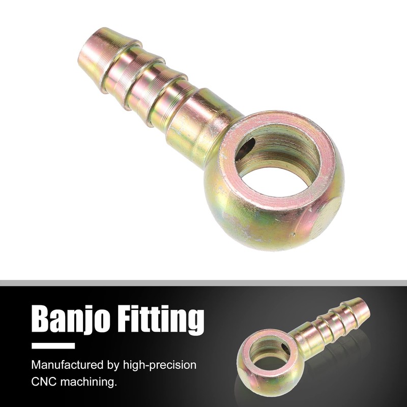 MACHSWON 12mm ID Hose Barb 9.3mm 3pcs Car Banjo Fitting