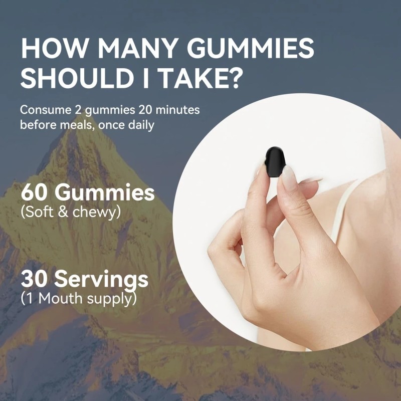 Nature Planet Pure Shilajit Gummies with Black Seed Oil -