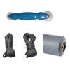 Vecker Kit Vinil, Garrucha Y Tela Mosquitero 3mx1.2m Gris/negro