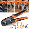 Preciva Crimping Tool Kit for Insulated Wire Connectors, AWG20-10 Ratcheting