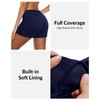 Yonique Pantalones cortos de baño para mujer, Azul marino, S