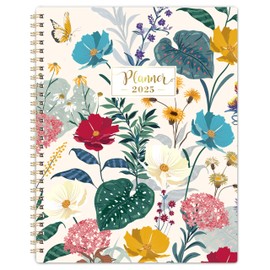 2025 Planner - Jan. 2025 - Dec. 2025, 8" x 10", Planner 2025 Weekly and Monthly, 2025 Calendar Planner Spiral Bound, Strong Twin-Wire Binding