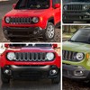 PGTOPONE 2PC Front Kidney Grilles Bezel Cover Kit for Jeep
