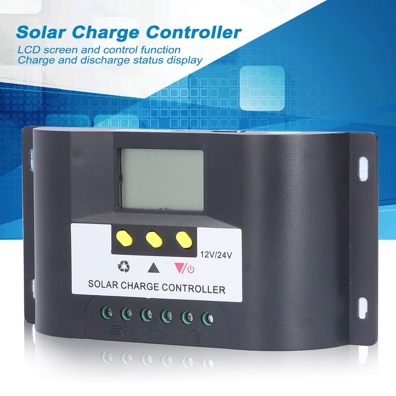 Intelligent Solar Charge Controller with Adjustable Timer Control Modes LCD