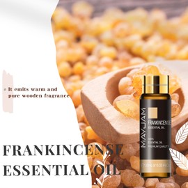 MAYJAM Frankincense Essential Oil for Meditation and Skin Care - Topical for Mature Skin and Irritation - Diffuse for Inner Peace - Pure Therapeutic Grade Frankincense Oil for Aromatherapy -10ml