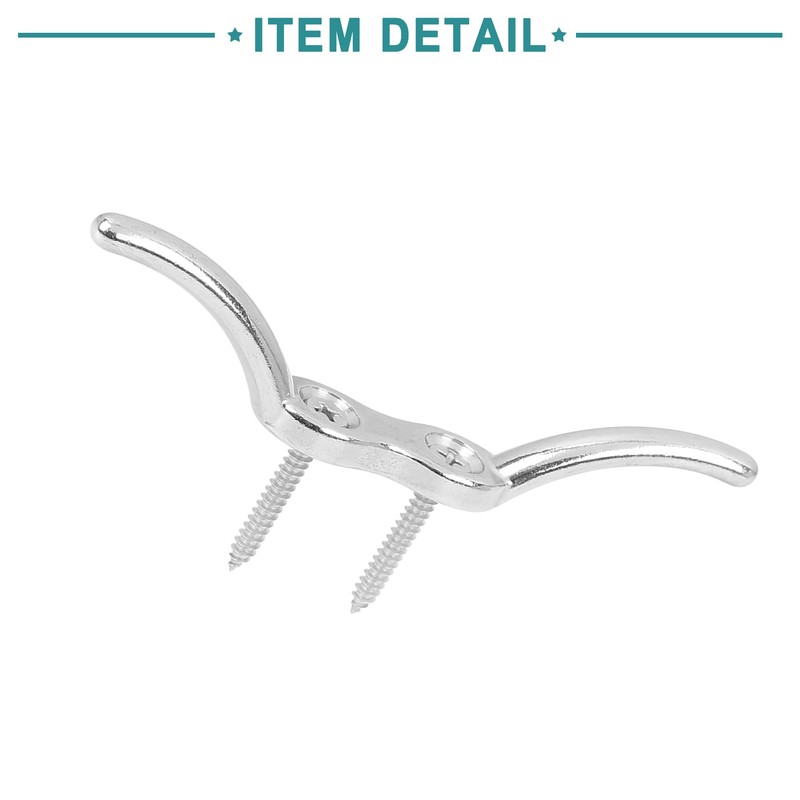 ACROPIX Rope Boat Deck Flag Pole Cleat Hooks 316 Stainless