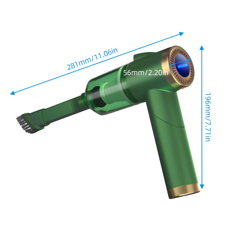 Wireless Handheld Car Vacuum Cleaner 90 Degrees Foldable Portable Vacuum