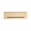 Polished Brass Letter Plate Front Door 256 x 76mm, 10